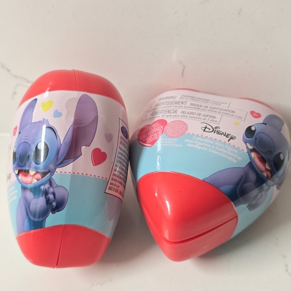 Disney Lilo & Stitch Valentine's Collectible Mini Figures 2pk